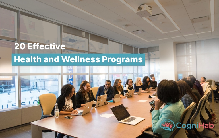 Employee Office meeting for health and wellness program